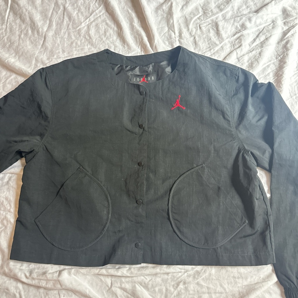 Jordan black button up jacket